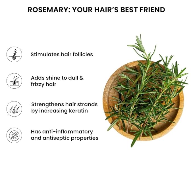 Herbal Rosemary Spray - Thicker Hair, Less Fall, Faster Growth !