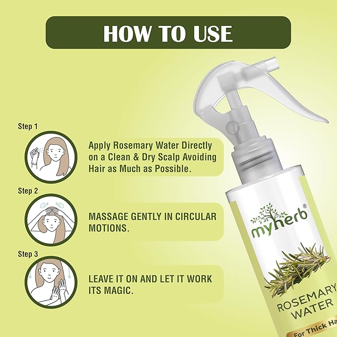Herbal Rosemary Spray - Thicker Hair, Less Fall, Faster Growth !